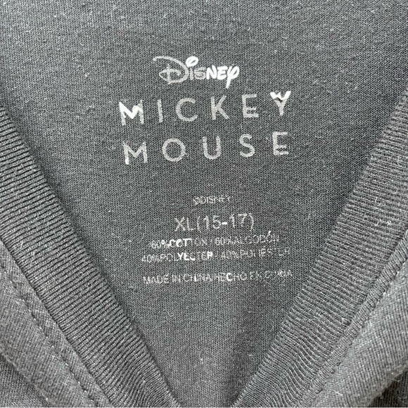 DISNEY Mickey Mouse Retro Black Muscle Tee Sunshine Power X Large - Picture 3 of 4